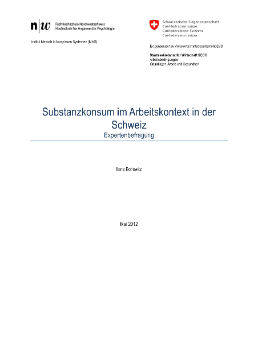 Substanzkonsum im Arbeitskontext in der Schweiz - Expertenbefragung-1